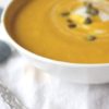 Delicious roasted butternut squash soup with apples